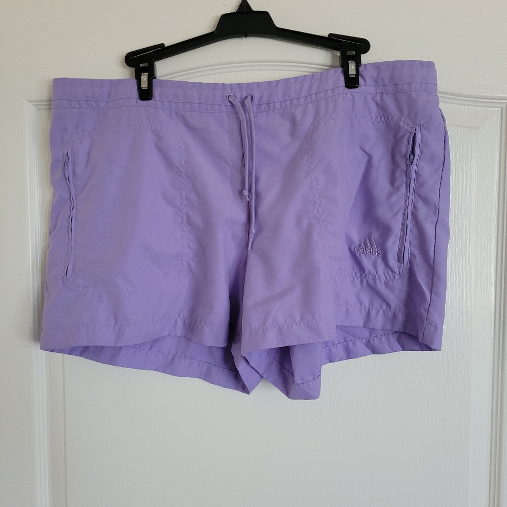 Adidas purple shorts size xl